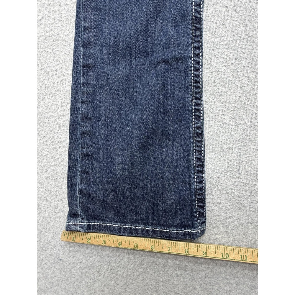 Ariat REAL Denim Jeans Womens 26R Blue Mid Rise Bootcut Stretch Embroidered - Picture 2 of 11